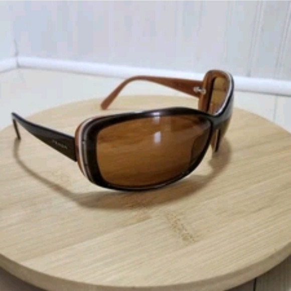 PRADA Model SPR04F 70-13 Sunglasses Brown Frames Made in Italy - Picture 4 of 16
